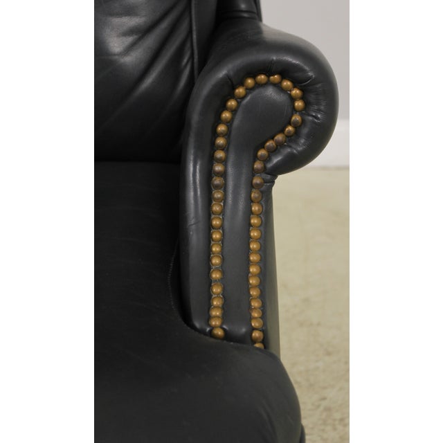 Bradington Young Black Leather Office Desk Chair Chairish