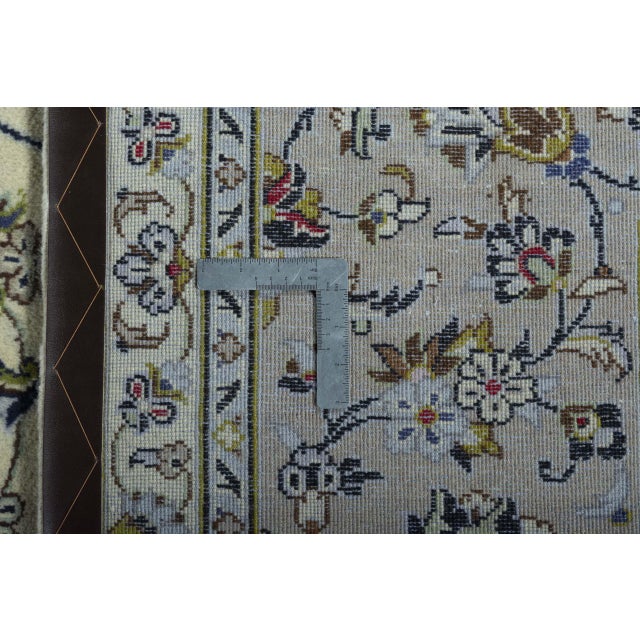 Middle Eastern Hand-Knotted Kashan Rug For Sale - Image 12 of 13