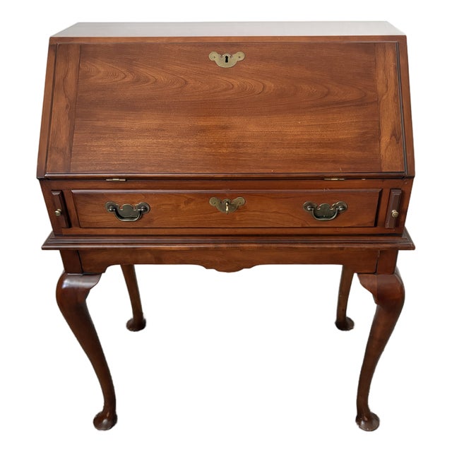 1960s Henkel Harris Wild Cherry Lady Astor Writing Desk For Sale