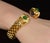 Gold Vintage Fope Flex’it Natural 5.20ct Diamond Sapphire Emerald 18k Gold Open Cuff Bracelet For Sale - Image 8 of 14