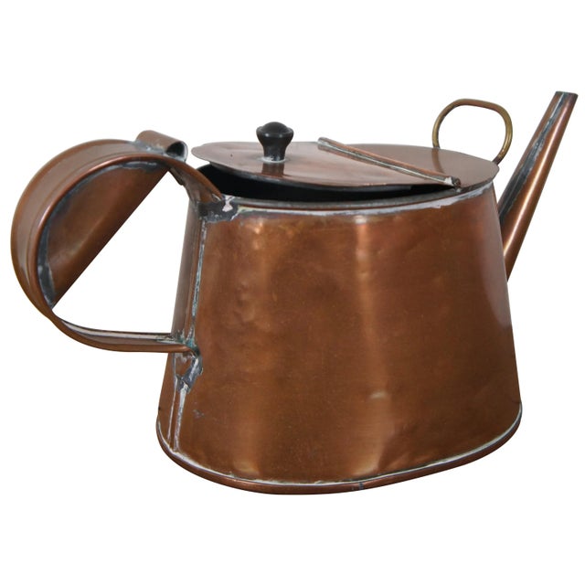 Farmhouse Antique 19th Century Copper Tea Kettle For Sale - Image 3 of 13