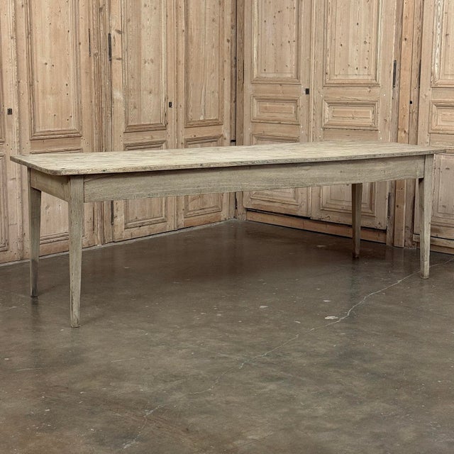 18th Century Country French Louis XVI Period Rustic Elmwood Dining Table For Sale - Image 14 of 18