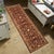 Textile Floral Ziegler 1990's Red/Blue Wool Runner Rug- 2'5'' X 11'8'' For Sale - Image 7 of 9