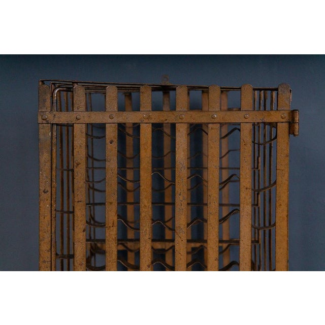 Vintage Steel Wine Rack For Sale - Image 3 of 18
