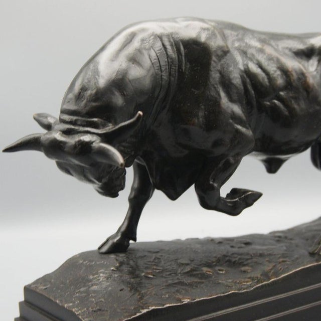 Standing Bull Figurine by Antoine Louis Barye For Sale - Image 10 of 14