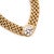 Modern Vintage 14k Yellow Gold 0.86ct Diamond Solitaire Mesh Chocker Pendant Necklace For Sale - Image 3 of 8