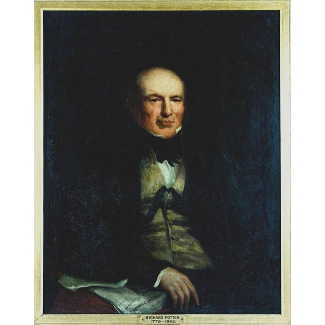 Portrait of Richard Potter, 19th Century, Oil on Canvas For Sale - Image 4 of 8