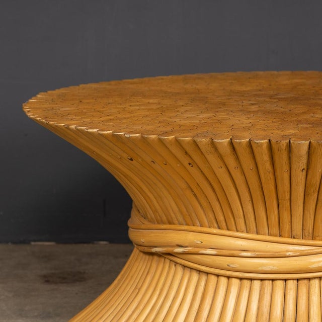 20th Century Sheaf of Wheat Coffee Table by McGuire, 1970s For Sale - Image 15 of 17