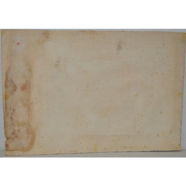 Vintage 1950s Abstract Landscape Watercolor For Sale In San Francisco - Image 6 of 7