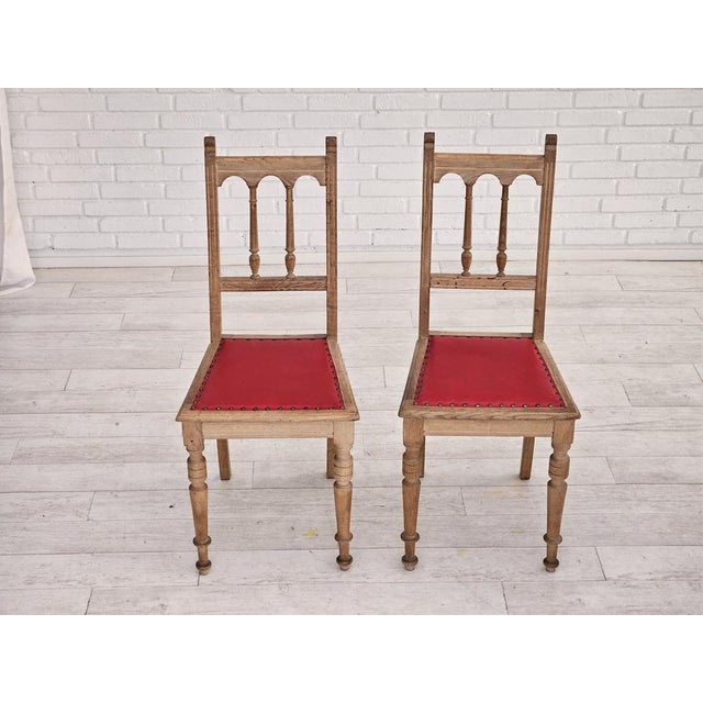 Set of Vintage Danish Dinning Chairs in Oak, 1950s For Sale - Image 17 of 18
