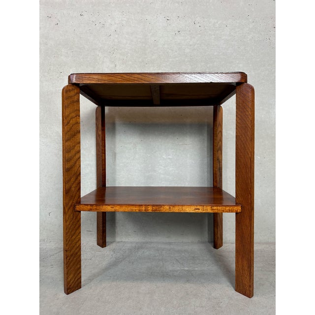 Art Deco Side Table in Oak, 1930s For Sale - Image 10 of 12