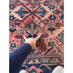 1930s Lattice Mahal Rug - 9' X 12' For Sale - Image 10 of 12
