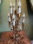 Palladio 1960s Large Vintage Italian Gilt Tole Candelabra Lamp — 9 Lights, Hollywood Regency Mid Century For Sale - Image 4 of 8