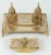Moorish Style Polished Brass Islamic Desk Inkwells Set For Sale - Image 9 of 9