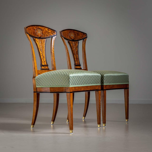 Early 19th Century 19th Century Biedermeier Side Chairs, Vienna around 1810 For Sale - Image 5 of 5