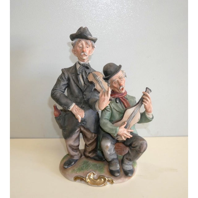 Vintage Porcelain Musicians Figurine Group by Giuseppe Cappè, 1960s For Sale - Image 6 of 7