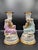 1860s Staffordshire England Sutherland & Sons Two Figurines Candlesticks 8.5" Antique unique set of two Candlesticks...