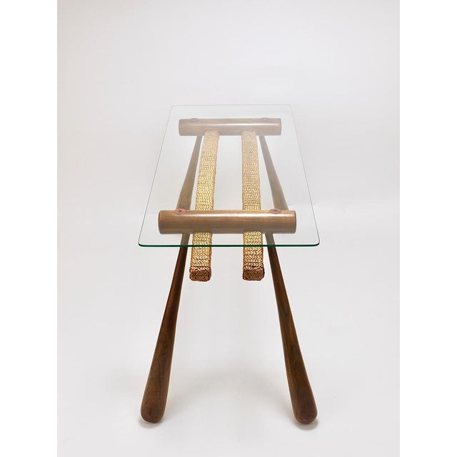 Mid-Century Coffee Occasional Side Table in Maple & Rope by Max Kment, Austria, 1950s For Sale - Image 8 of 18