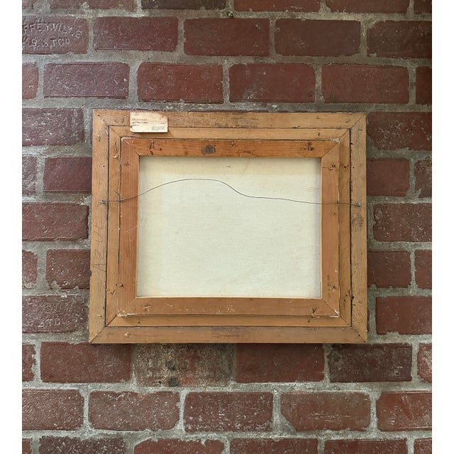 Vintage Original Oil Painting; Framed Seascape by Luella Bitterlie 1980s For Sale - Image 11 of 12