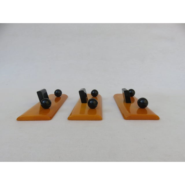 Plastic Vintage Art Deco English Picture Frames, Set of 3 For Sale - Image 7 of 14