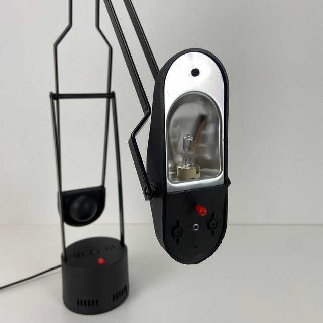 Black Stilpast Counterweight Halogen Desk Lamp, Italy, 1980s For Sale - Image 8 of 10