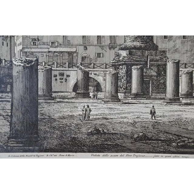 Luigi Rossini 19th Century Etching of the Ancient Column of Trajan in Rome by Luigi Rossini , 1823 For Sale In San Francisco - Image 6 of 12