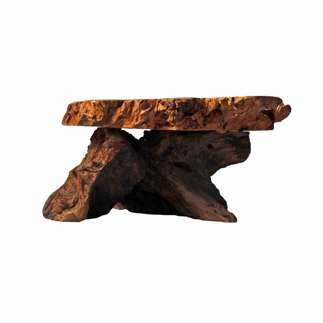 Wood Live Edge Hardwood Table For Sale - Image 7 of 11
