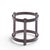 Dunbar Furniture Roger Sprunger for Dunbar Mid Century Mahogany and Glass Top Side Table For Sale - Image 4 of 7