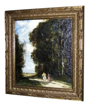 Mid 20th Century "Solitary Rider in the Cotswold's" Landscape Oil Painting, Framed