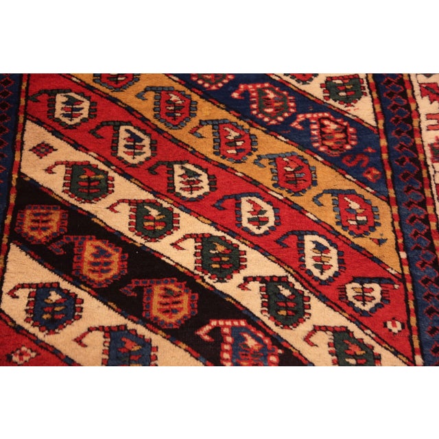 Nazmiyal Collection Antique Caucasian Kazak Rug For Sale - Image 4 of 7