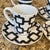 Crate & Barrel Vintage Crate & Barrel Black and White Espresso Cup Set- 8 Pieces For Sale - Image 4 of 5