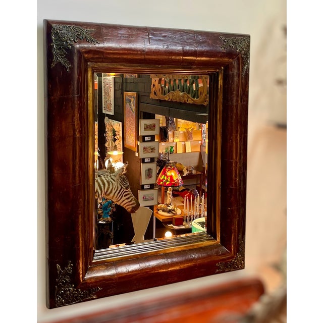 Mid 20th Century Ornate Antique-Style Mirror: Portuguese-Inspired Design With Intricate Detailing For Sale - Image 5 of 10