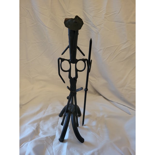 Abstract Vintage Brutalist Don Quixote Sculpture Figure For Sale - Image 3 of 6