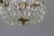 1950s Vintage Brass and Crystal Glass Basket Chandelier For Sale - Image 5 of 15