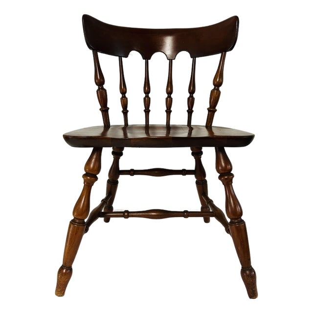 Vintage Ethan Allen Old Cherry Baumritter Chair For Sale