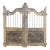 Vintage Indian Painted Teakwood Garden Gate or “Dog Door” For Sale
