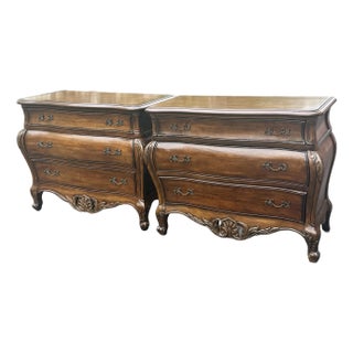 Vintage Louis XV French Bombe Chests / Commodes - A Pair For Sale