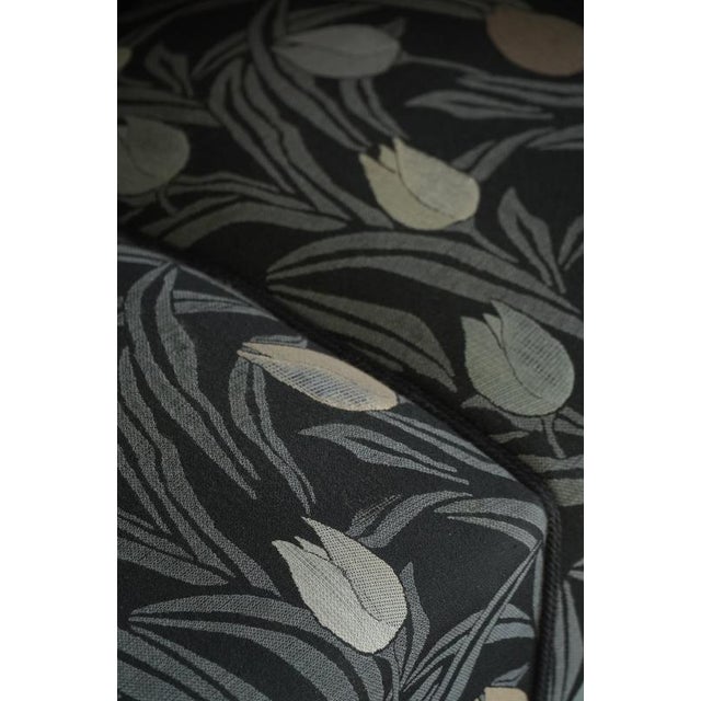 Danish Art Deco 3-Seater Sofa in Elm with Floral Upholstery, 1940s For Sale - Image 12 of 18