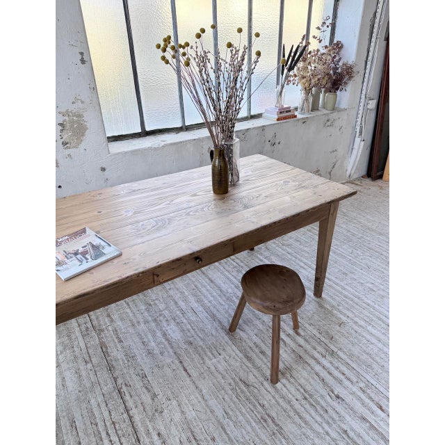 Vintage Farmhouse Table in Pine, 1950s For Sale - Image 14 of 18