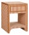 Sienna Kora Terracotta Cotton Jute Striped Nightstand For Sale - Image 8 of 8