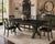 Architectural Transitional Extension Dining Set in Old Chapel Sagewood Green™ & Onyx Black™ For Sale - Image 4 of 6