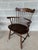 Hitchcock New London Model Oak Paint Decorated Arm Chairs - A Pair For Sale In Philadelphia - Image 6 of 11