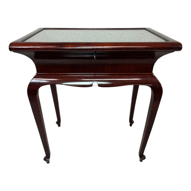 Art Deco Mahogany Bijouterie Display Cabinet Table, 1930s For Sale