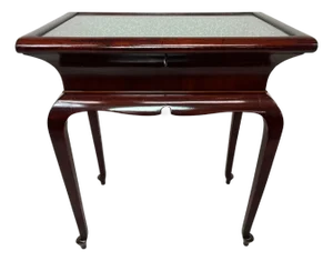 Art Deco Mahogany Bijouterie Display Cabinet Table, 1930s