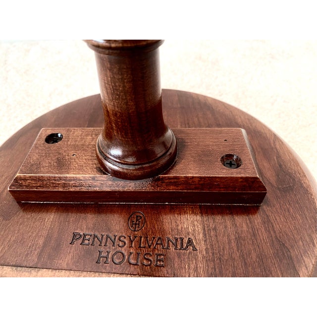 Late 20th Century Pennsylvania House Solid Cherry Plant Stand and can also be used as an Accent Stand. All three feet on...