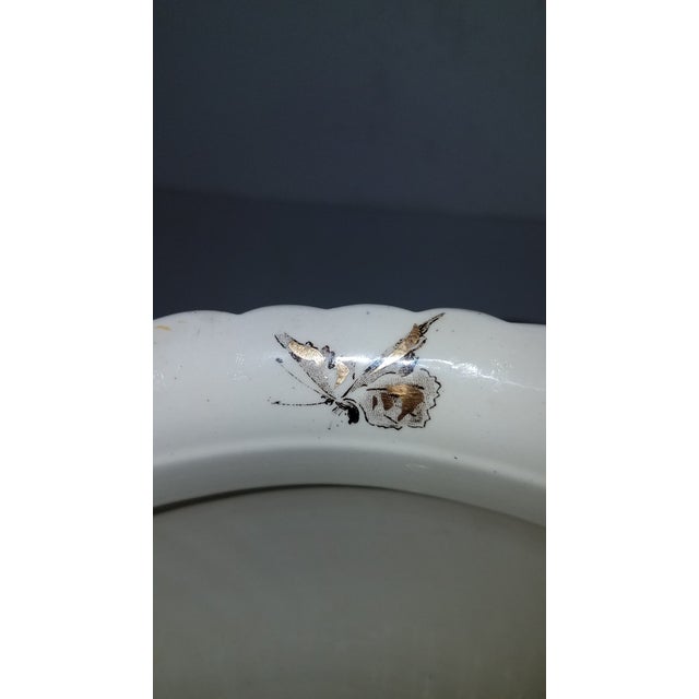 Mid-Century Modern Vintage Hand Painted Ceramic "Beatrice" Planter For Sale - Image 3 of 9