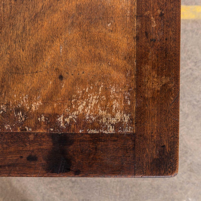 Brown Vintage French Bistro Café Table from Bentwood, 1940s For Sale - Image 8 of 10