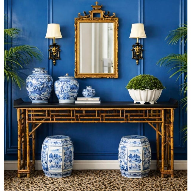 I always love these bamboo altar tables; they just have timeless appeal, and this one is a nice size. This is a late 20th...