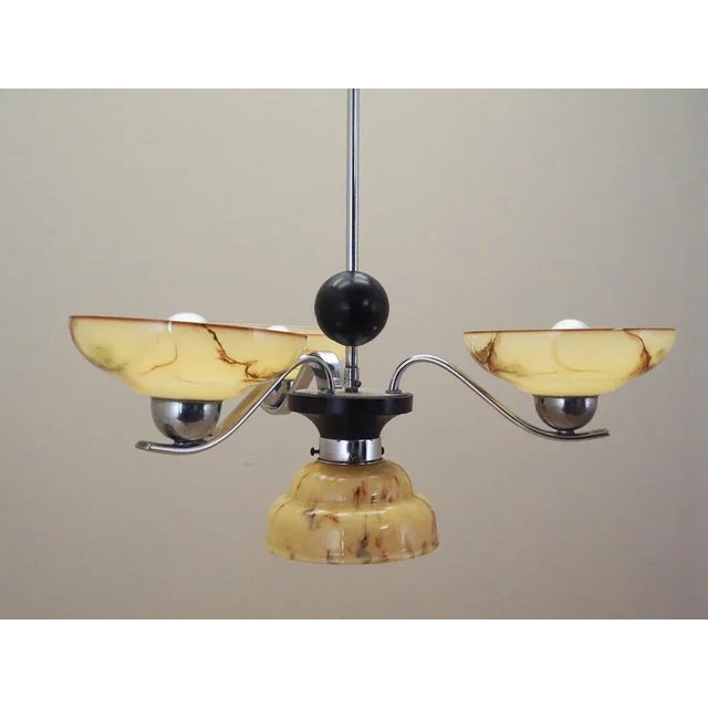1970s Vintage Danish Glass Hanging Light, 1970s For Sale - Image 5 of 12