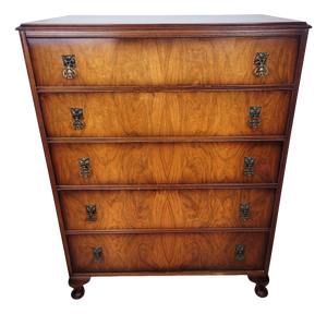 Chest of 5 Drawers in Mahogany, 1950s